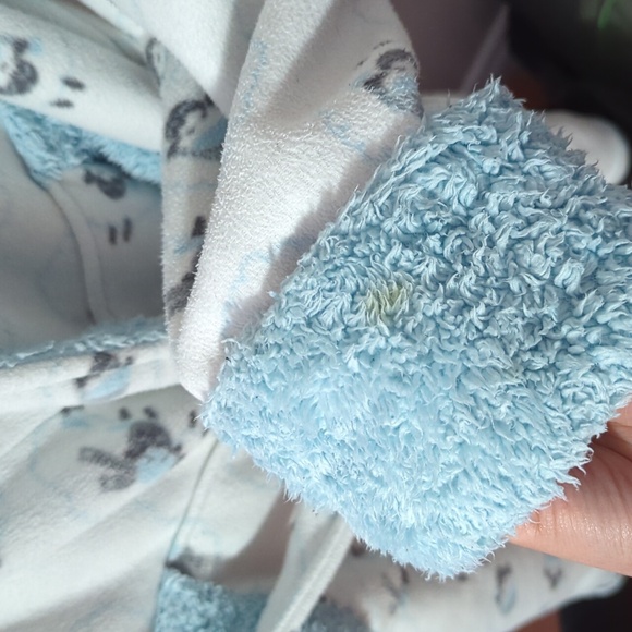 LA VIE EN ROSE SHEEP PRINT HOODED ROBE - Picture 3 of 5